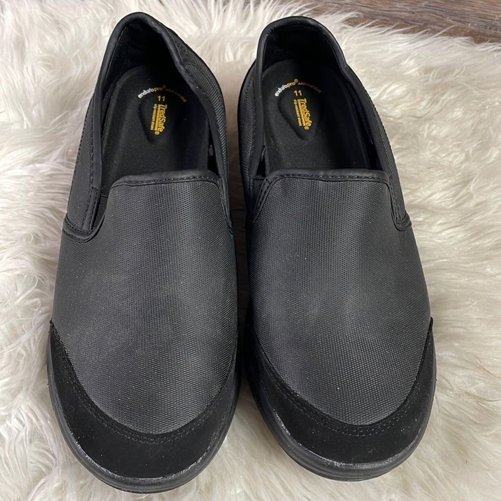 TredSafe Oil and Slip Resistant Ladies Work Shoes Black Workwear Safety Size 11